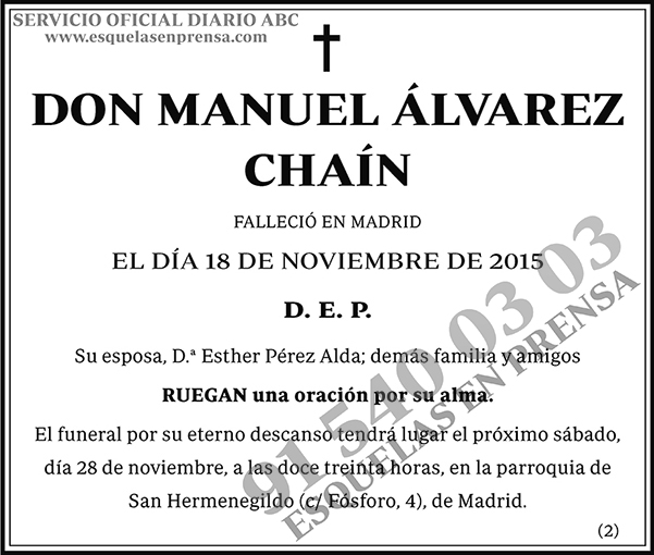Manuel Álvarez Chaín